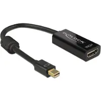 DeLOCK 62613 Mini-DisplayPort 1.2/HDMI Adapter 4K, Passiv 0,20 m schwarz
