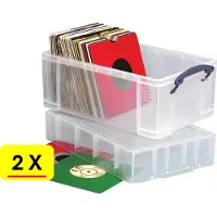 Really Useful Box 2 x - 9 Liter - XL - 39,5x25,5x20,5 cm - Transparant