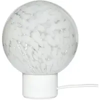 Hubsch Tafellamp glas/metaal - wit
