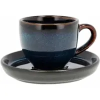 Bitz Espressokop Gastro Dark Blue Black 7 cl (6-delig)