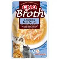 Ciao 12x Broth Kattensnack Chicken & Tuna 40 gr