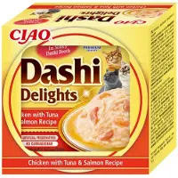 Ciao 6x Dashi Delights Kattenvoer Nat Chicken & Tuna & Salmon 70 gr