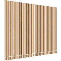 vidaXL Vervangingsdoek voor luifel 380x295 cm polyester oranje en zwart