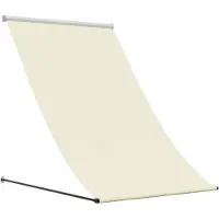 vidaXL Uitschuifbare zonnescherm, crème, 150x150 cm, stof en staal