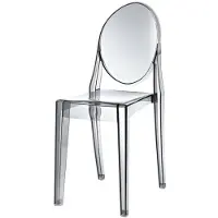 DS4U Elisabeth stoel transparant grijs