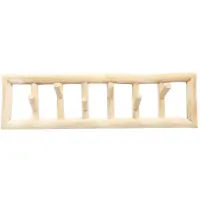 Bazar Bizar Handdoekenhouder Island | hout naturel 70x10x20 cm handdoekenhouders | NADUVI