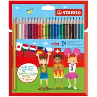 Stabilo Color Kleurpotlood Etui 24 Verschillende verschillende Hout