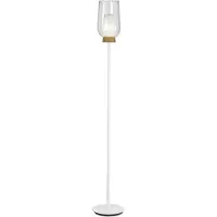 Mantra-Iluminacion Vloerlamp Nora, wit / opaal, Woon-/ Eetkamer, metaal, vloerlamp