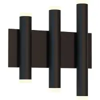 Mantra-Iluminacion LED-wandlamp Cala, zwart, Woon-/ Eetkamer, metaal, Modern, LED wandlamp
