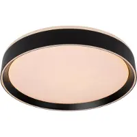 Lucide NURIA - Plafonnière (Plafondlamp) - Ø 40 cm - LED 3 StepDim - 1x24W 2700K - Zwart