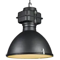 QAZQA Smart industriële hanglamp zwart 53 cm incl. A60 Wifi - Sicko
