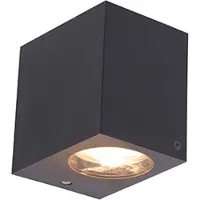 QAZQA Moderne buiten wandlamp grijs van kunststof - Baleno