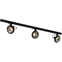 QAZQA Modern railsysteem met 3 spots zwart 1-fase - Iconic Go