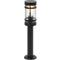 QAZQA Smart buitenlamp zwart 50 cm IP44 incl. Wifi ST64 - Gleam