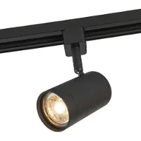 QAZQA Slimme railspot zwart 1-fase incl. Wifi GU10 - Iconic Jeana