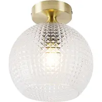 QAZQA Smart Art Deco plafondlamp messing incl. Wifi A60 - Sphere