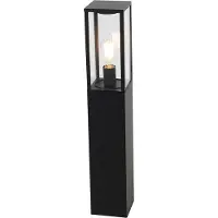 QAZQA Smart staande buitenlamp zwart 80 cm incl. Wifi ST64 - Charlois
