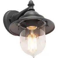 QAZQA Smart buitenwandlamp donker grijs incl. Wifi ST64 - Oxford