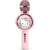 OTL TECHNOLOGIES Hello Kitty - draadloze karaoke microfoon voor kinderen - oplichtend LED display - speaker - stemvervorming