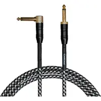 Cascha Professional Line Guitar Cable 9 m Recht - Gebogen Instrumentkabel