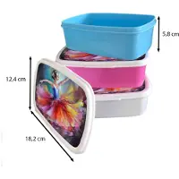 MuchoWow Broodtrommel Wit - Lunchbox Schilderij - Olieverf - Dans - Ballerina - Brooddoos 18x12x6 cm - Brood lunch box - Broodtrommels voor kinderen en volwassenen