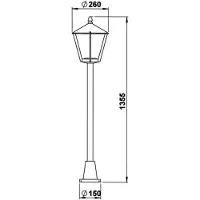Albert Tuinlamp Nelly 135cm - wit