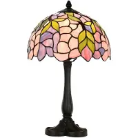 Clayre & Eef Tiffany tafellamp Ø 30x50 cm glas tiffany bureaulamp