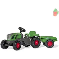 Rolly Toys kindertractor Fendt 516 Vario met aanhanger - Afmetingen: 1340x470x520 mm; artikelnummer: 13166