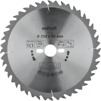 Wolfcraft 6660000 Hardmetaal-cirkelzaagblad 250 x 30 x 3.2 mm Aantal tanden: 24 1 stuk(s)
