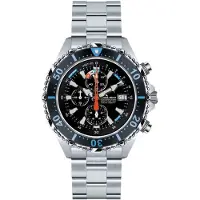Chris Benz - CB-C300X-LB-MB - Duikershorloge - Unisex - Quartz