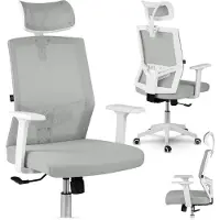 Hobby Hall Rotar-serie - Bureaustoel - Grijs - Micromesh - Ergonomisch