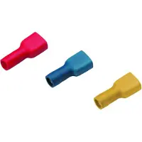 Cimco volledig geïsoleerde vlakstekerhuls 2,8x0,8mm voor 0,5-1mm² - rood per 100 stuks (180243)