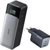 Anker 737 - Power Bank (PowerCore 24K), 24.000mAh + Prime GaN 67W USB snel Oplader, 3-Poort Quick Charger- VoordeelBundel
