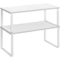 OEM Kruidenrek, set van 2, kastorganizer, uitbreidbaar keukenopbergrek, stapelbaar kruidenrek