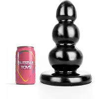 Bubble Toys - Awa - XXL Anaal Plug - 23,5 x 11,9 cm - Zwart