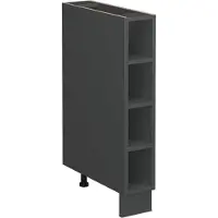 Vicco Fame-Line Keukenrek – 15 cm zonder werkblad Antraciet