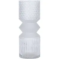 Dekoria Glazen cilindervormige vaas, 25 cm