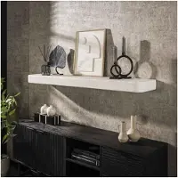 Meubelplaats Wandplank 150cm stone - Marmer composiet