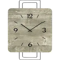 AMS Moderne houten wandklok 9693