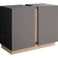 Vicco Gloria Wastafelonderkast – 70.4 x 55.5 cm met 2 deuren Antraciet