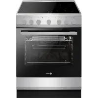 Fagor FACV3004S Keramisch fornuis met aangesloten 1 Fasekabel - Zilver - 9 Ovenfuncties