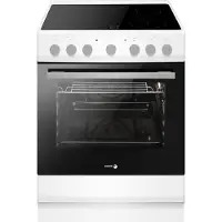 Fagor FACV3004B Keramisch fornuis met aangesloten 3 Fase Perilexkabel - Wit - 9 Ovenfuncties