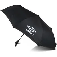 Umbro Paraplu - zwart/zwart - polyester -55 x 100 x 100 cm- opvouwbaar - kleine paraplu - regenbescherming - zonwering
