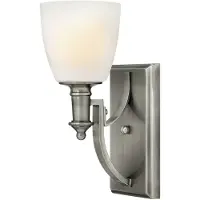 HINKLEY Wandlamp Truman, dimbaar, alu / grijs / zink, Woon-/ Eetkamer, metaal, Antiek, wandlamp