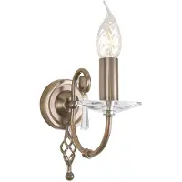 ELSTEAD Wandlamp Aegean, dimbaar, brons / oud-messing, Woon-/ Eetkamer, metaal, wandlamp