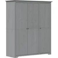 The Living Store Kledingkast FRANS - Kast - 151.5 x 52 x 176.5 cm - Massief Grenenhout