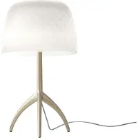 Foscarini Design tafellamp Lumiere, dimbaar, wit / opaal, Woon-/ Eetkamer, Glas, Design, tafellamp
