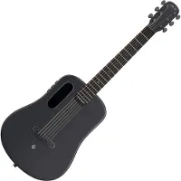 Lava Music ME Air Carbon Space Black elektrisch-akoestische westerngitaar met AirFlow bag
