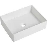 Guido Gusto Wastafel Vincenza 47x36x13cm glans wit