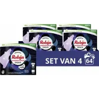 Robijn 4x Wasmiddeldoekjes Black Velvet 16 Stuks
